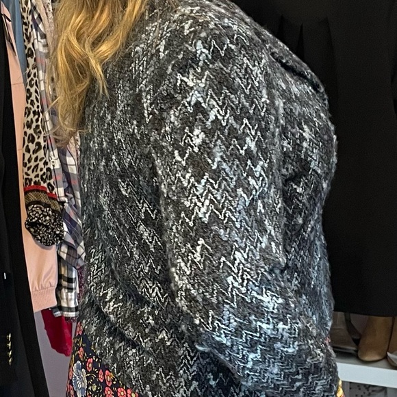 Dress Barn Women’s Tweed Blue Button Up Blazer - Picture 10 of 10